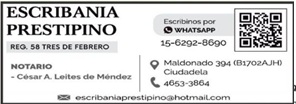 ESCRIBANIA PRESTIPINO