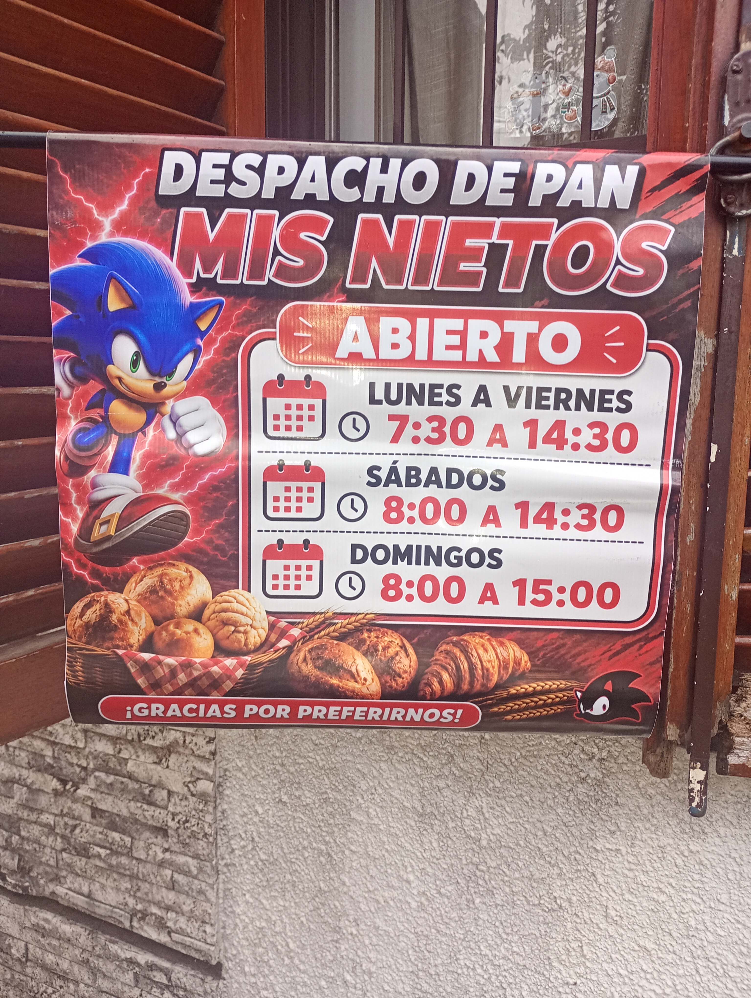 Despacho de pan mis nietos